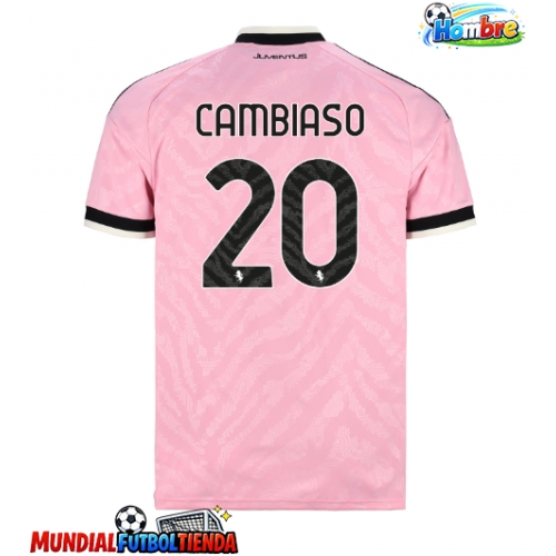 Camiseta Juventus Andrea Cambiaso #20 Segunda Equipación Replica 2026-27 mangas cortas
